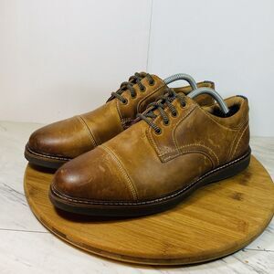 Nunn Bush Mens Comfortgel Memory Foam Leather Shoe Size 8W Brown
